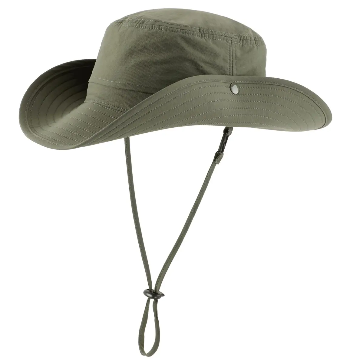 Connectyle UPF 50+ Sun Hat for Men & Women, Light Army Green, 7.5 cm (3.0" Brim) | Breathable Nylon Safari Hat for UV Protection - view 2