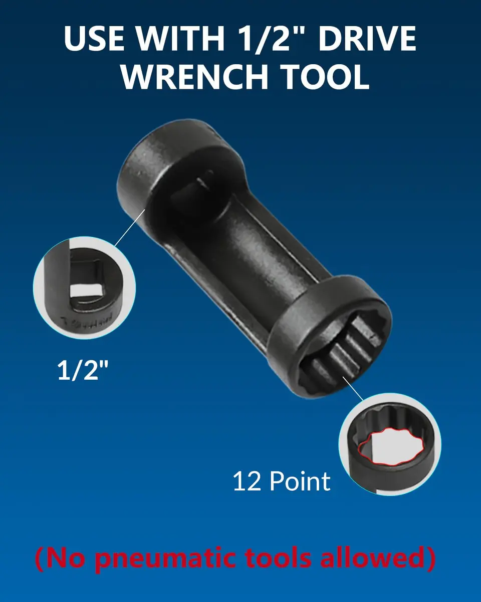 DPTOOL 9pc Strut Nut Socket Set 16mm 18mm 19mm 21mm 22mm 24mm | Suspension & Shock Absorber Tool - view 6