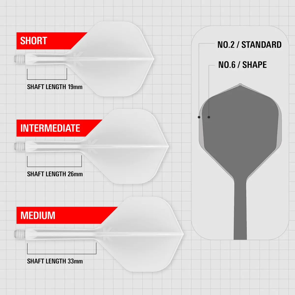 Target Darts K-Flex Integrated Dart Flights and Shafts, Intermediate 26mm (3-Pack) | Professional Dart Accessories for Stable Flight - view 3