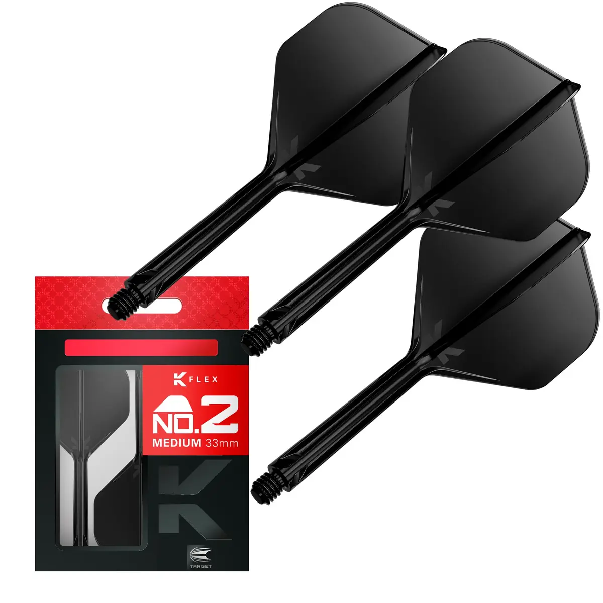 Target Darts K-Flex Integrated Dart Flights and Shafts No.2 | Professional Dart Accessories - main product image