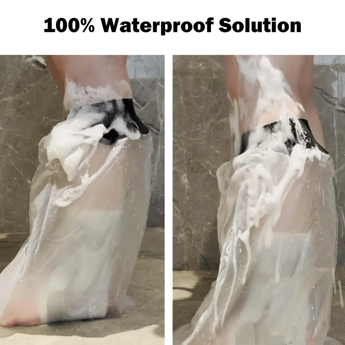 CIVJET Waterproof Leg Cast Cover for Showering, Short Leg (7.9" Diameter) | FDA Approved Orthopedic Brace - view 5