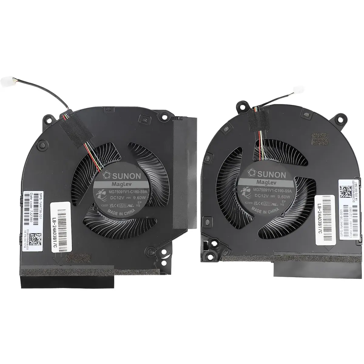 YAEHUYING CPU+GPU Cooling Fan for HP Victus 9 16-R TPN-C169 N44738-001 (12V 9.60W 4-Pin) - view 7