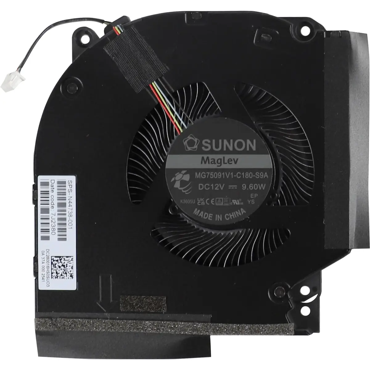 YAEHUYING CPU+GPU Cooling Fan for HP Victus 9 16-R TPN-C169 N44738-001 (12V 9.60W 4-Pin) - view 3