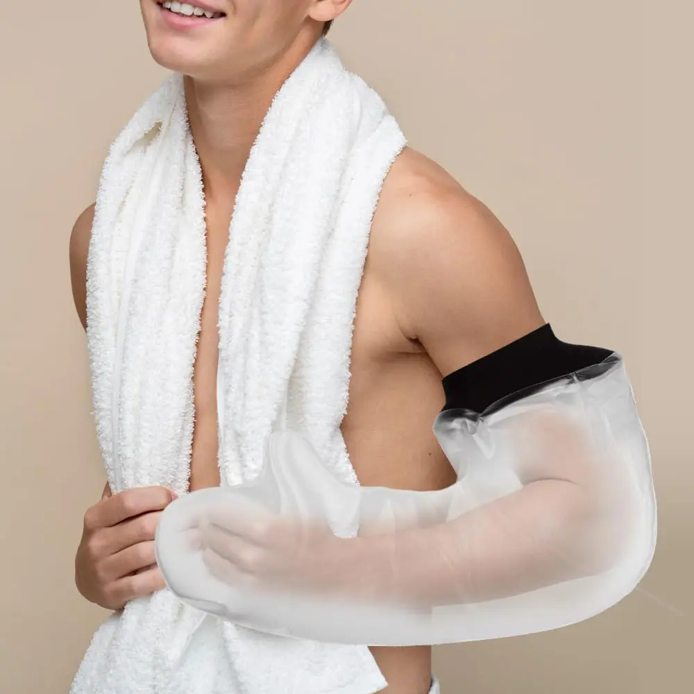 CIVJET Waterproof Arm Cast Cover for Showering - Extra Long Full Arm L (20cm Opening Diameter) | Medical Grade Silicone - view 5