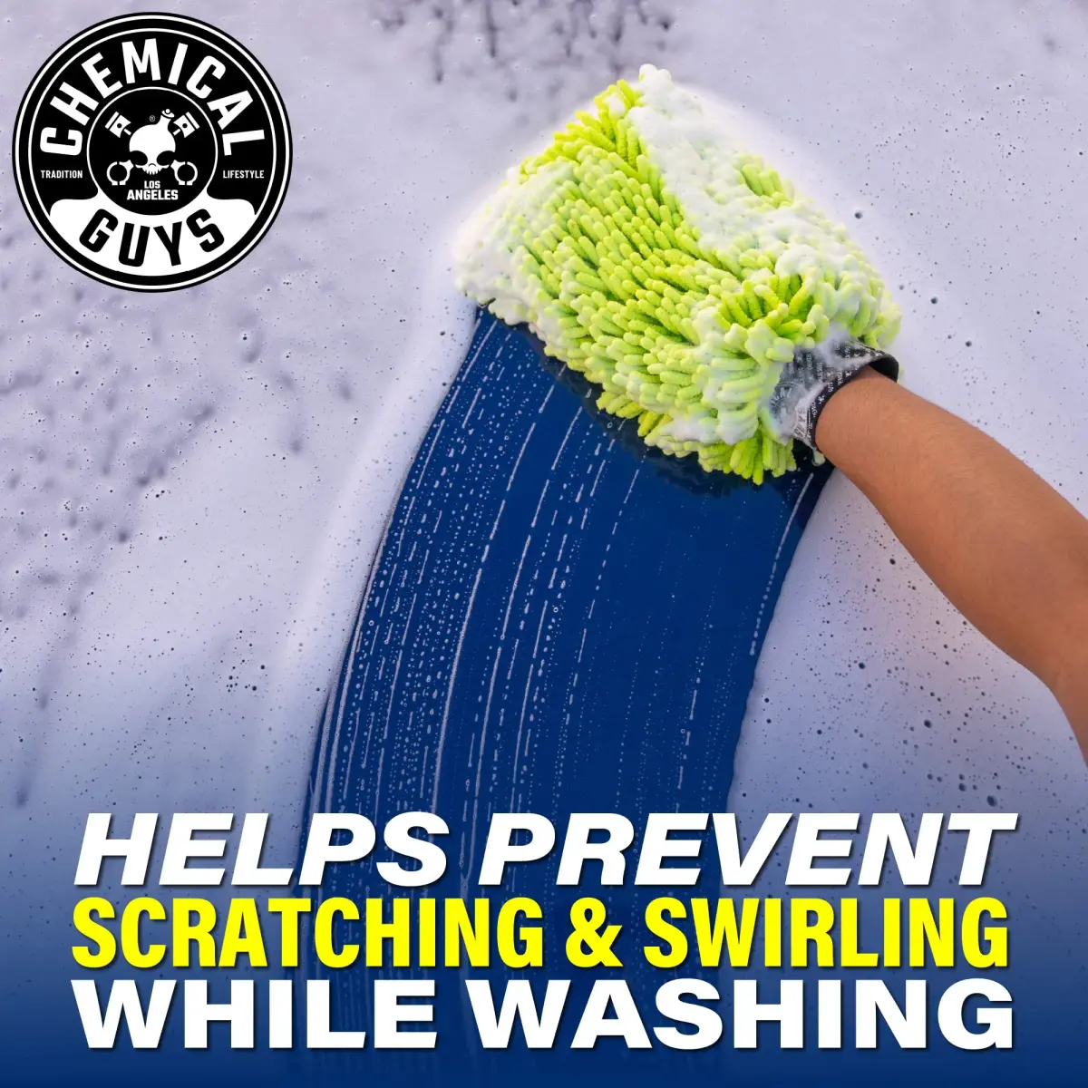 Chemical Guys MIC493 Chenille Microfiber Wash Mitt (Pack of 2, Lime Green) | Scratch-Free Car Washing - view 6