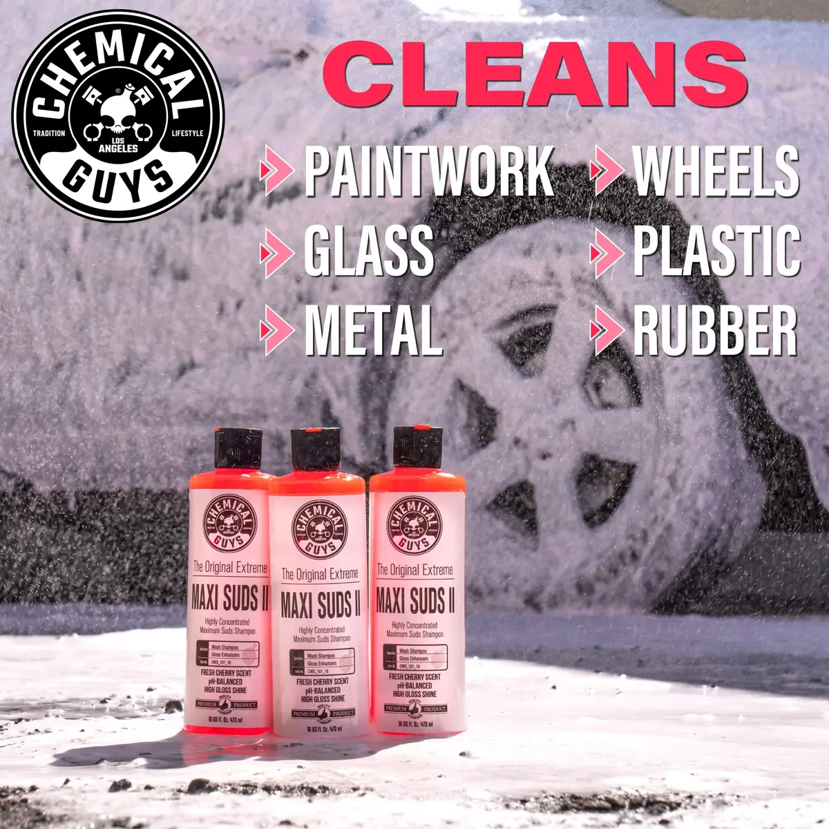 Chemical Guys Maxi-Suds II Foaming Car Wash Soap 946ml (32 fl oz) | Scratch-Free Shine for All Vehicles - view 9