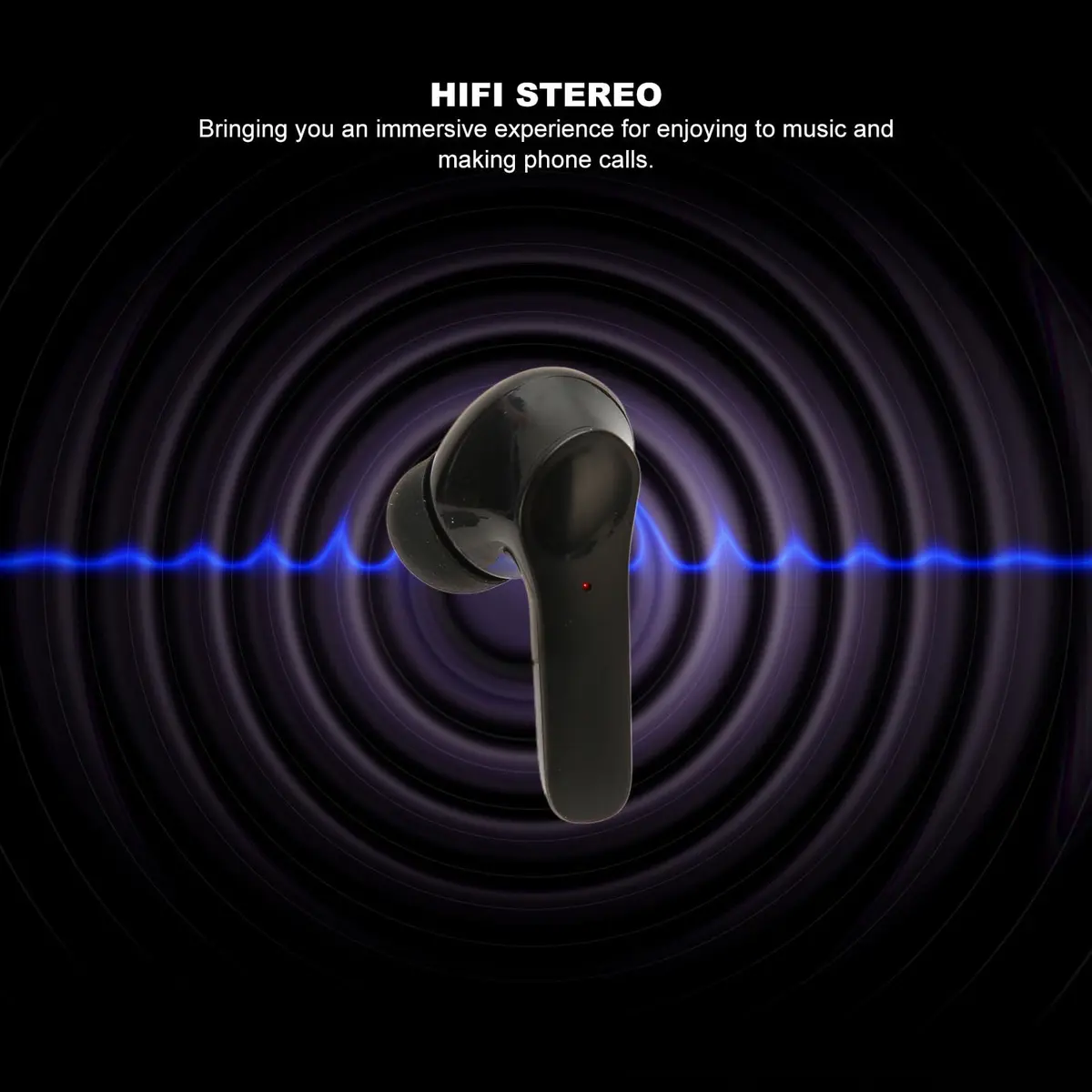 Yunir Translator Earbuds Bluetooth 74 Languages 70 Accents Real Time Simultaneous Translation with Charging Case | Black - view 5