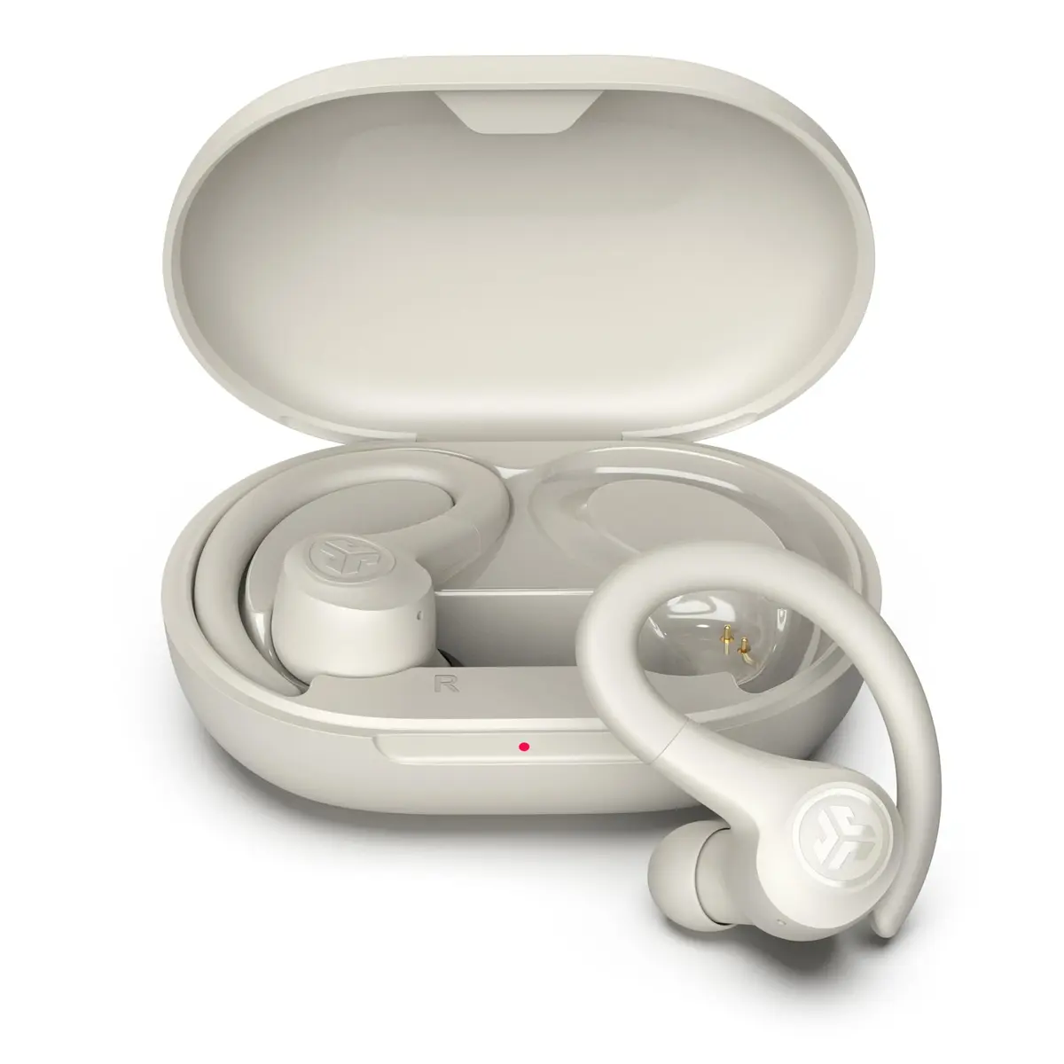 JLab Go Sport+ True Wireless Workout Earbuds, Bluetooth Sport Earbuds with Clear Calling & IP55 Rating, 35+ Hour Battery Life (Sand) - main product image