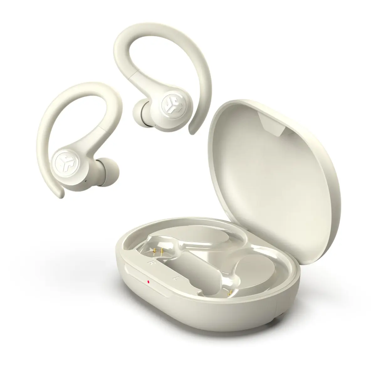 JLab Go Sport+ True Wireless Workout Earbuds, Bluetooth Sport Earbuds with Clear Calling & IP55 Rating, 35+ Hour Battery Life (Sand) - view 6
