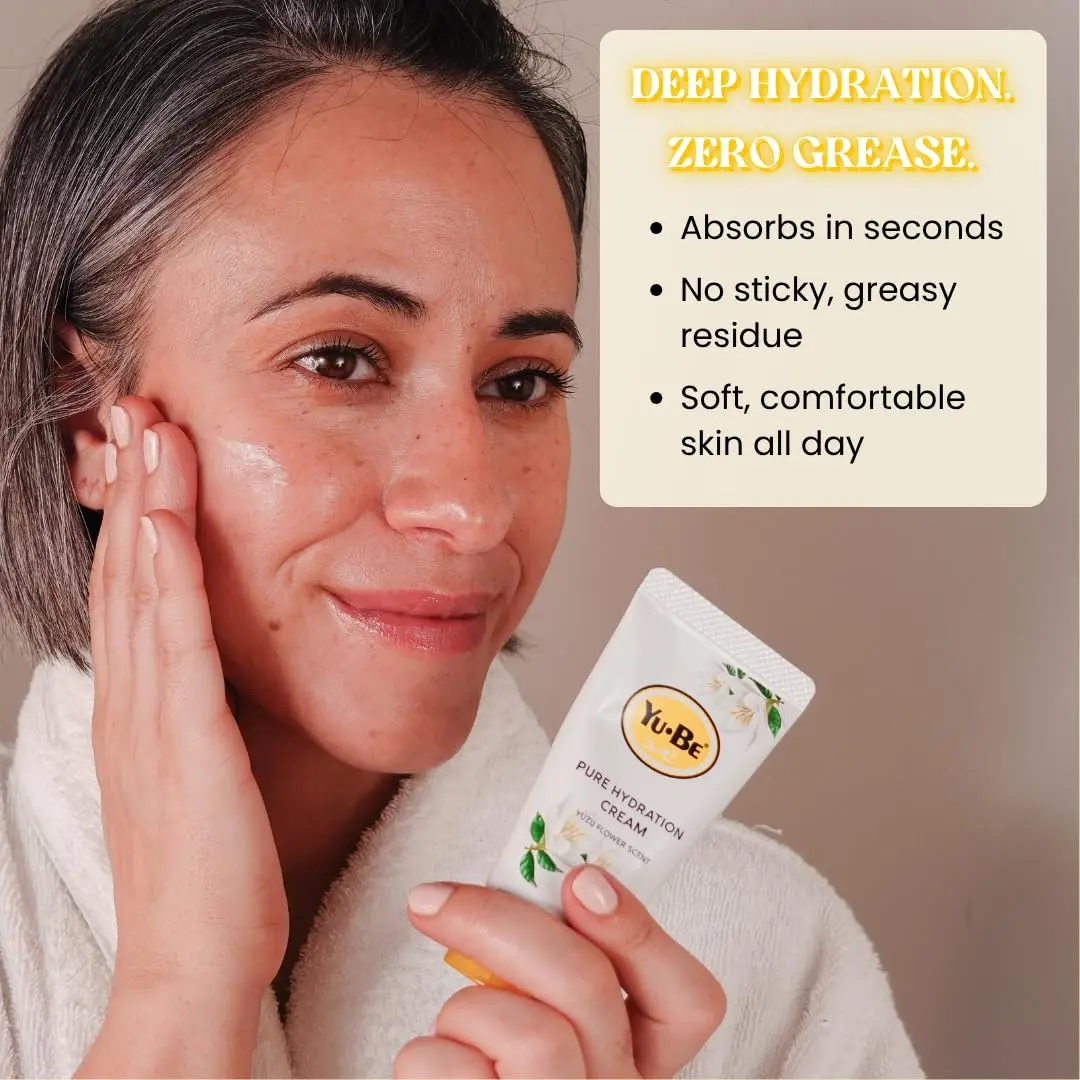 Yu-Be Yuzu Pure Hydration Cream 1.35 Fl Oz | Vegan Skin Care for Sensitive & Dry Skin - view 4