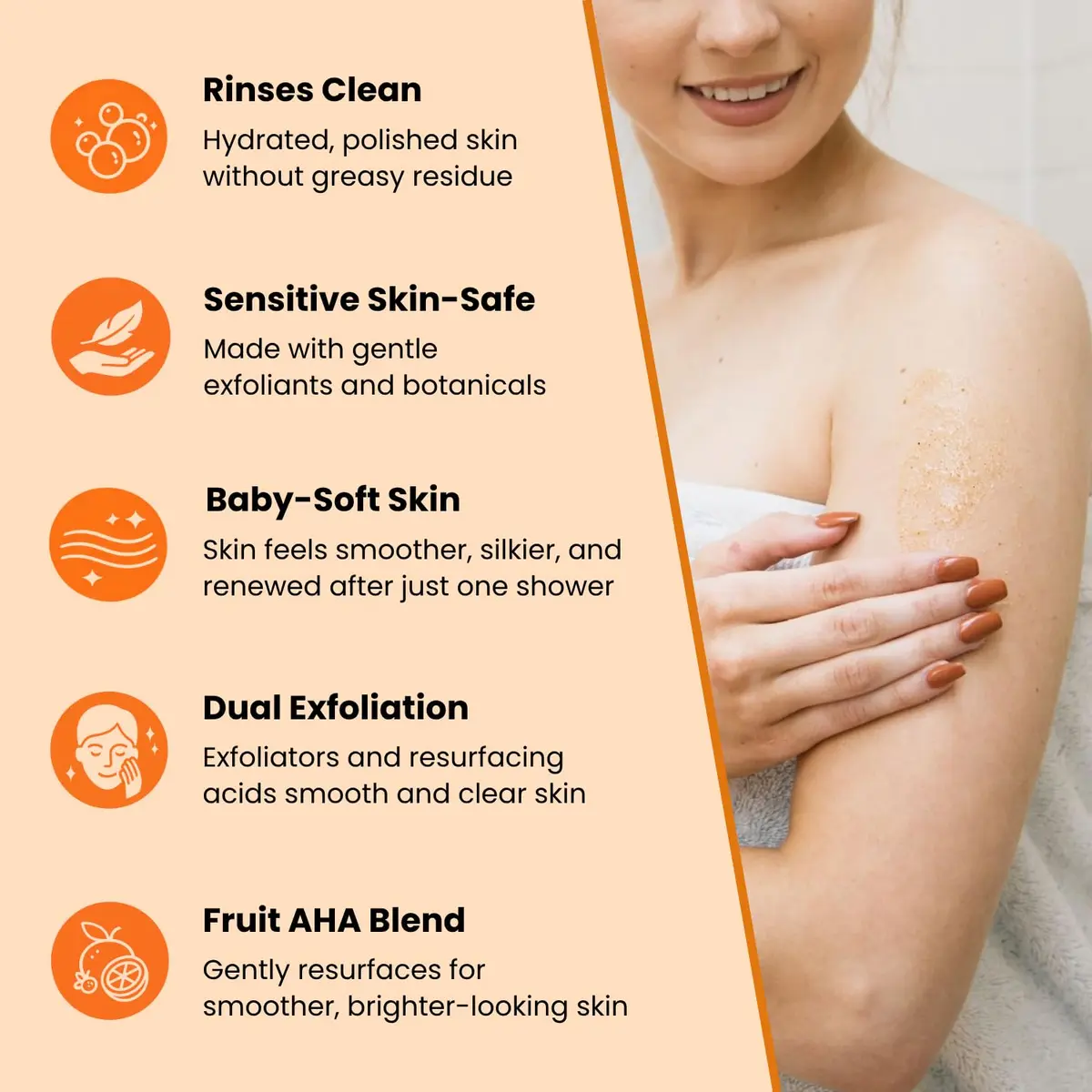 Yu-Be Foaming Skin Polish (Trio): Gentle Japanese Rice Exfoliant to Smooth Dry, Rough Skin | Face & Body Scrub | Nourishes Skin with Ginger Root, Green Tea, & Geranium Oil - 6.75 fl oz x 3 - view 3