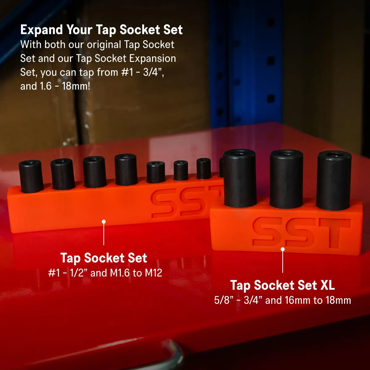 Stupid Simple Tools Tap Socket Wrench Adapter Set - 3-Piece Set - Fits Taps Up to 3/4" - 1/2" Drive - view 4
