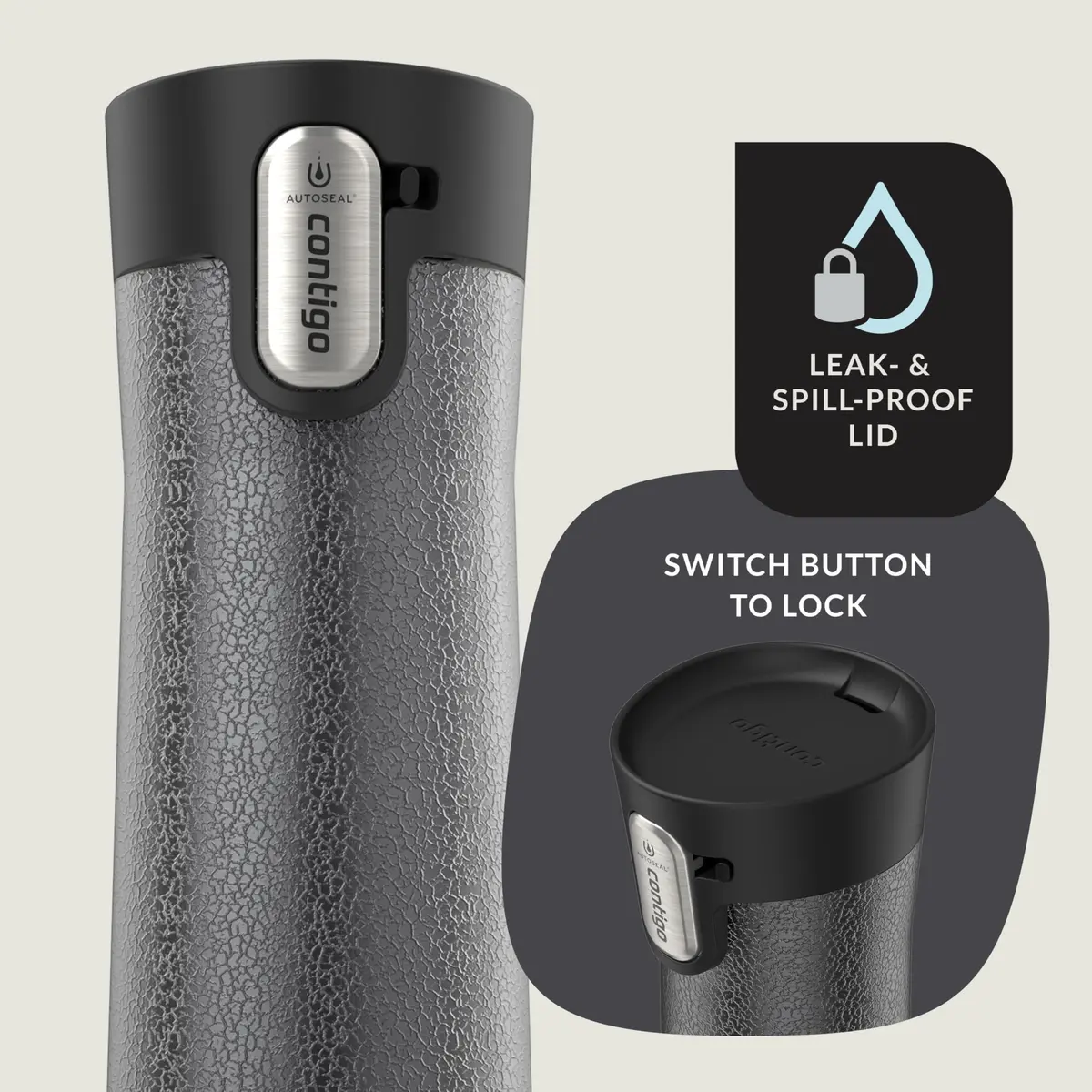 Contigo AUTOSEAL West Loop Vacuum-Insulated Stainless Steel Travel Mug 24 oz | Leakproof, Hot & Cold - view 3