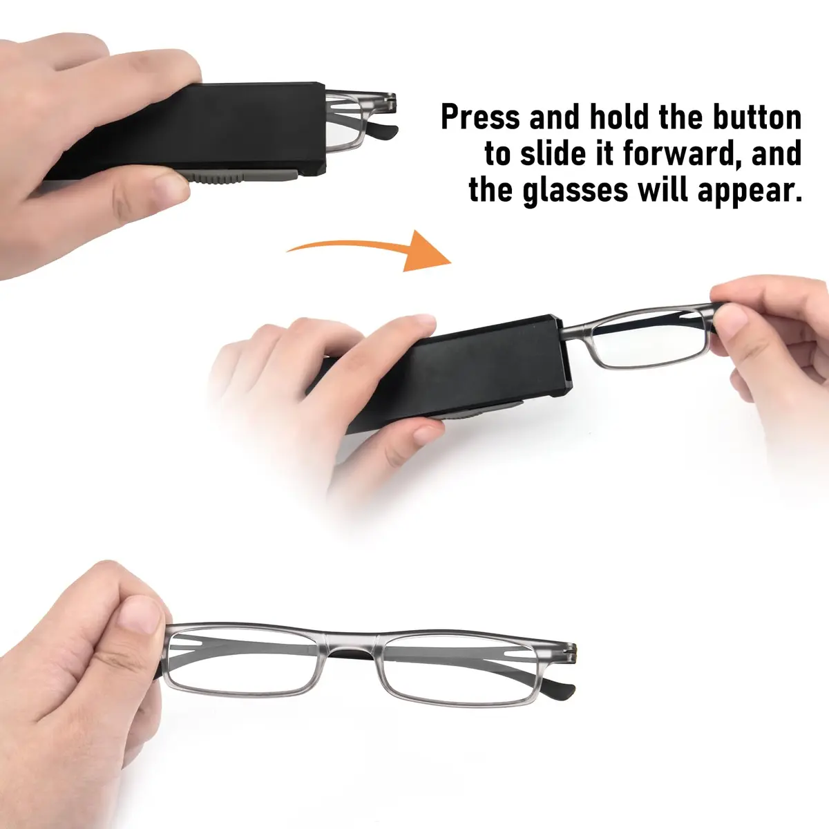 REAVEE Folding Reading Glasses for Men Women +2.0 | Ultra Thin Blue Light Blocking - view 2