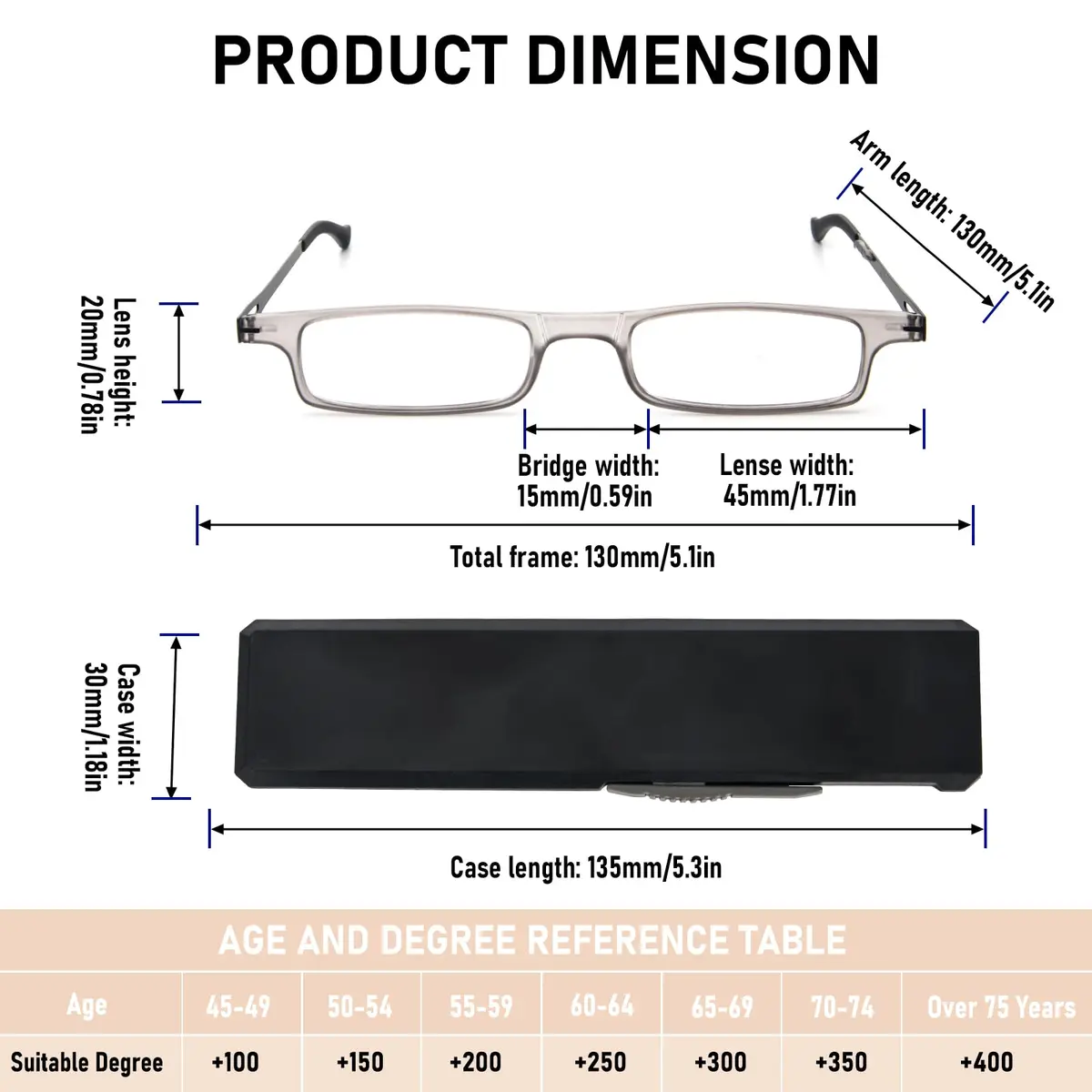 REAVEE Folding Reading Glasses for Men Women Ultra Thin Blue Light Blocking Anti UV Eyestrain Computer TR90 Slim Foldable Portable Readers +1.5 | Compact & Lightweight - view 3