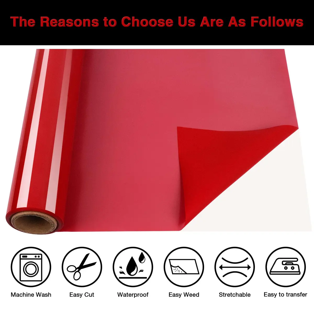 TORC 3D Puff HTV Heat Transfer Vinyl 12" x 10" (30.5cm x 25.4cm) 10-Sheet Pack | Assorted Colors for DIY Apparel - view 2