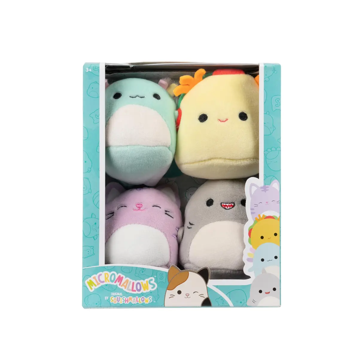 Squishmallows Micromallows 4-Pack Micro Plush Toys | Tiny Animal Friends for Kids - main product image