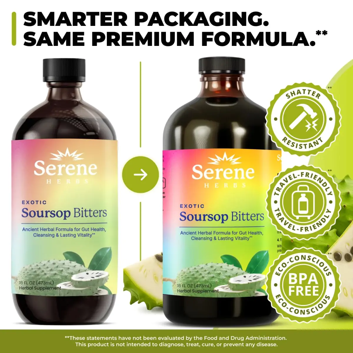 Serene Herbs Soursop Bitters Liquid 473ml (16 Fl Oz) | Gut Cleanse & Detox - view 6