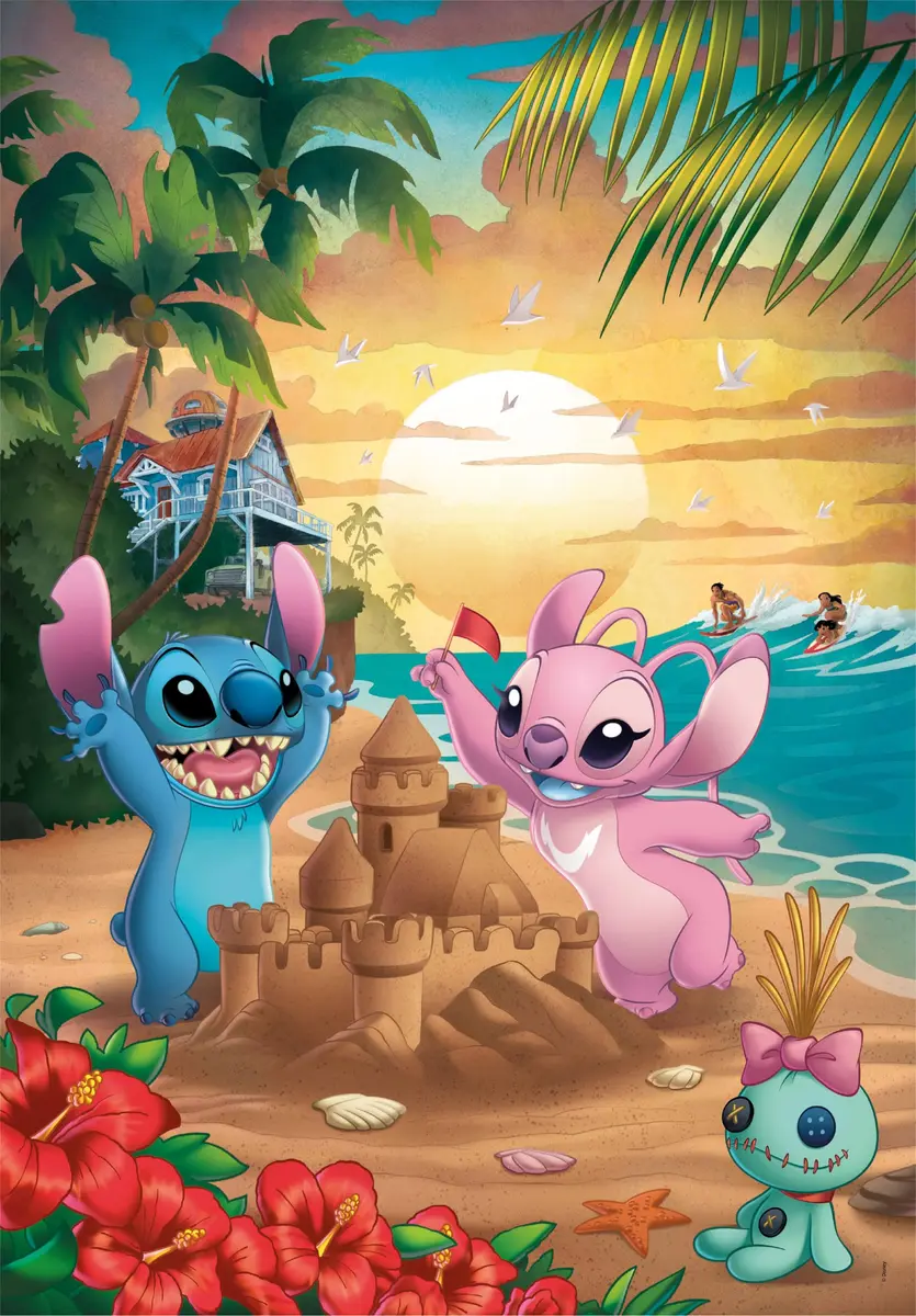 Clementoni Disney Stitch Puzzle 500 Pieces | Adult Jigsaw Puzzle with Poster, Made in Italy - view 2