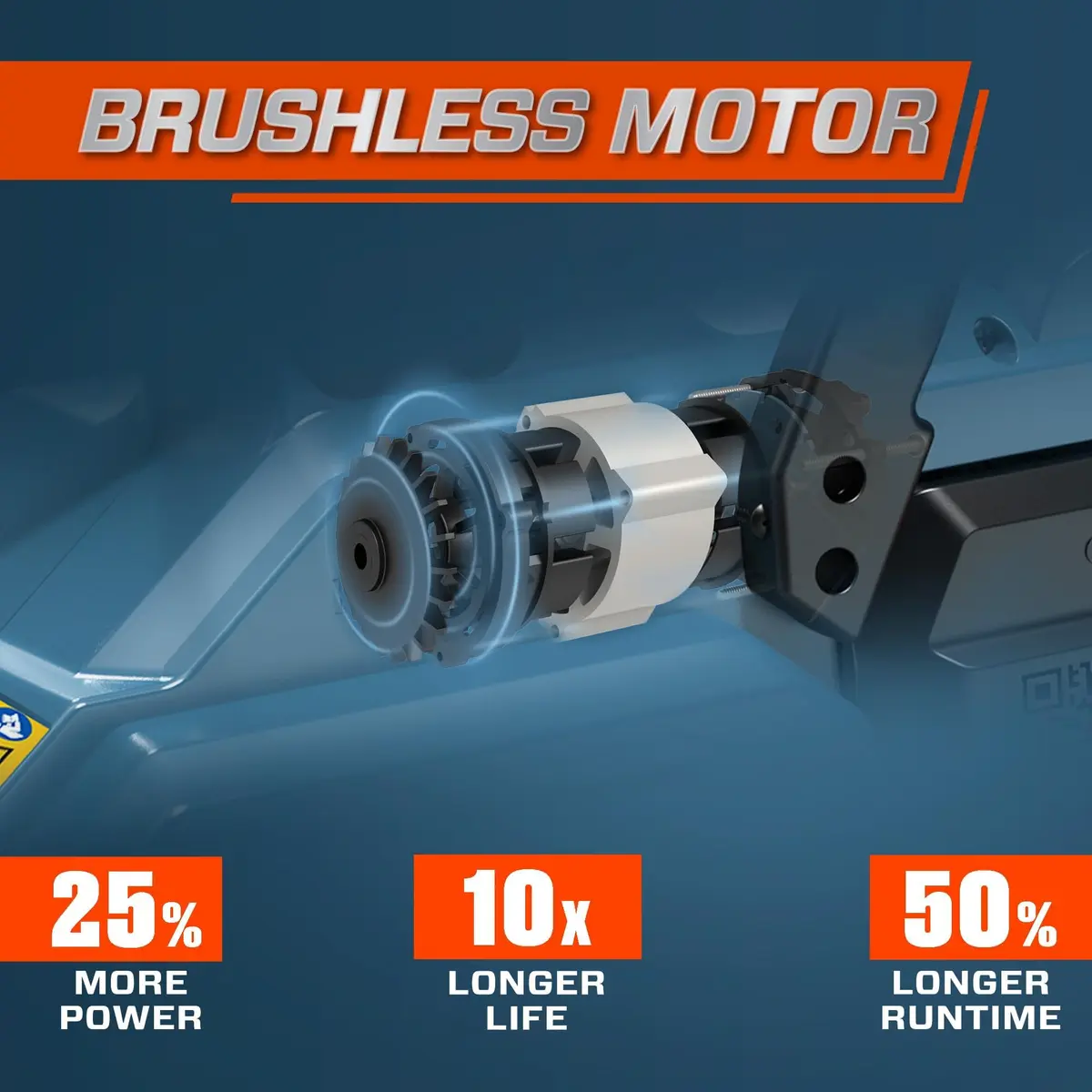 SENIX Cordless Chainsaw 60V 18" Battery Garden Tool | Ultra-High Chain Speed, Brushless Motor, ECO Mode - view 9