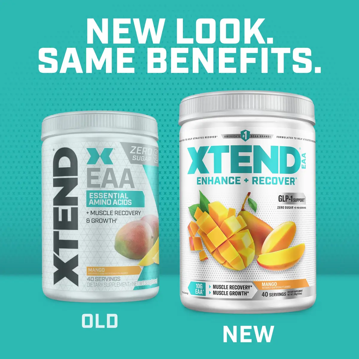 Xtend EAA + BCAA Powder with 10g EAAs, Mango, 11.6 Ounce | Sugar-Free Muscle Recovery & Growth - view 3