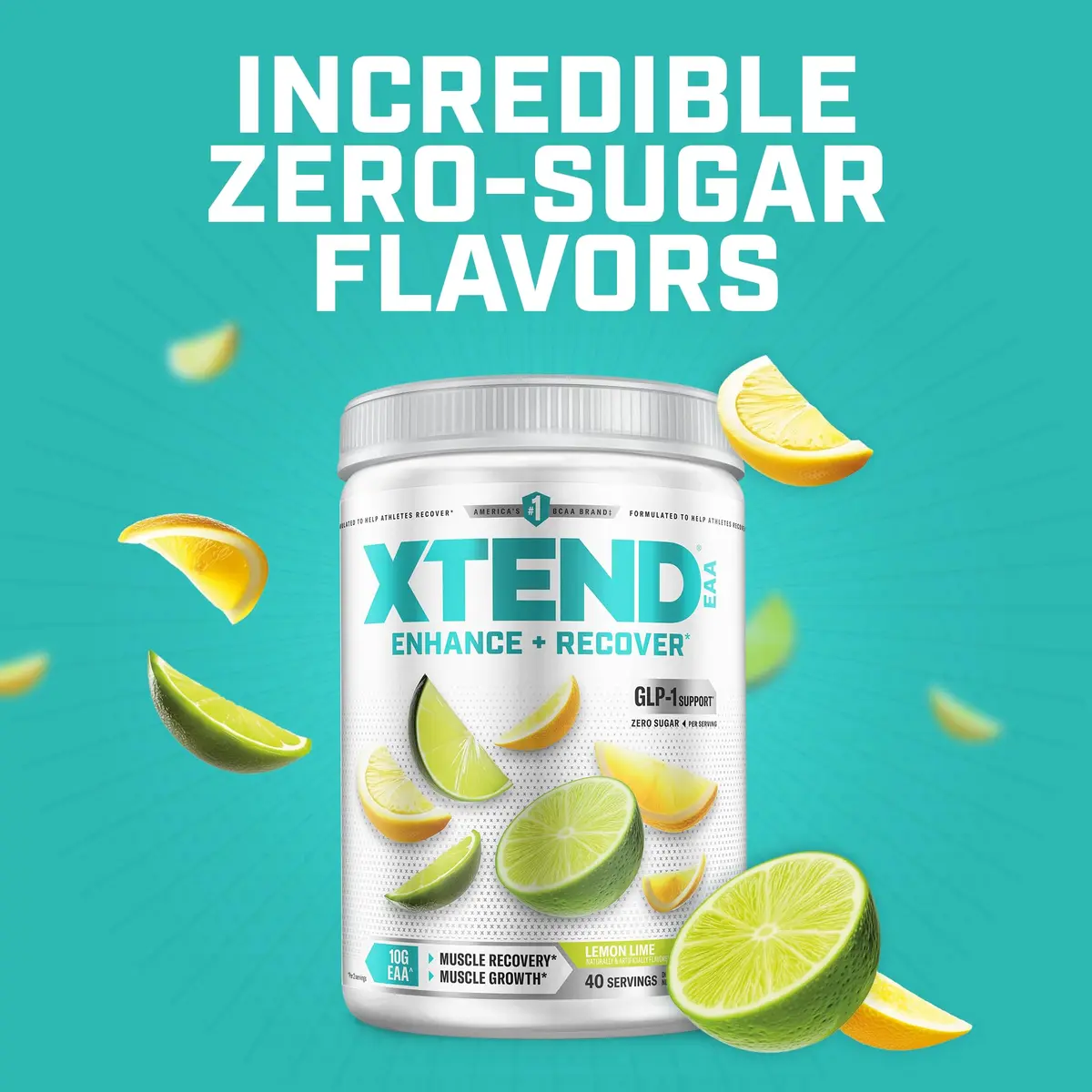 Xtend EAA + BCAA Powder with 10g EAAs, Lemon Lime, 11.9 Ounce | Supports muscle recovery & hydration - view 5