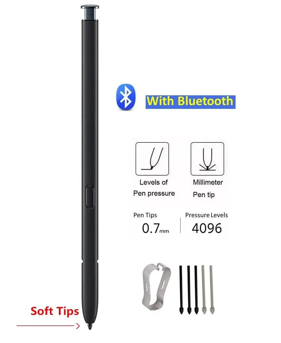 Misde Peng S23 Ultra Stylus Pen (Green) Bluetooth Replacement for Samsung Galaxy S23 Ultra 5G | Touch & Remote - view 3