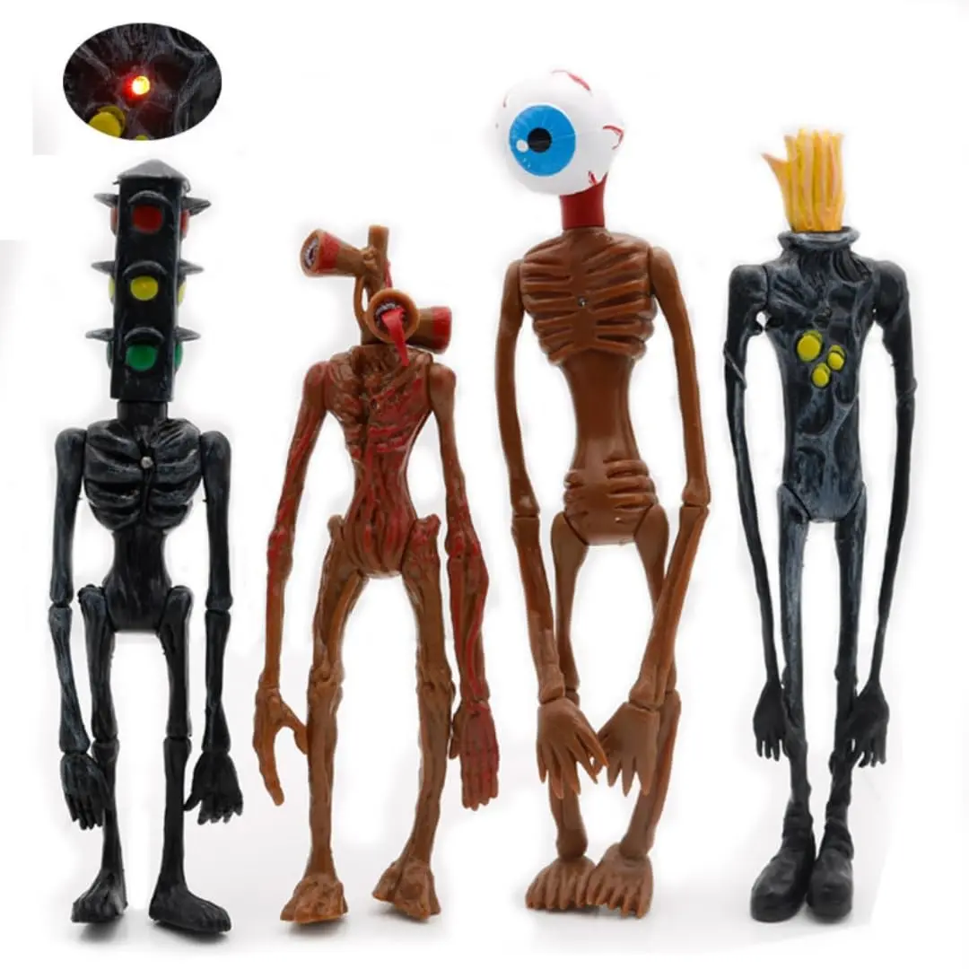 Rainbow snail Siren Head Action Figure Set 7.8 inches | Monster Playset for Kids - main product image