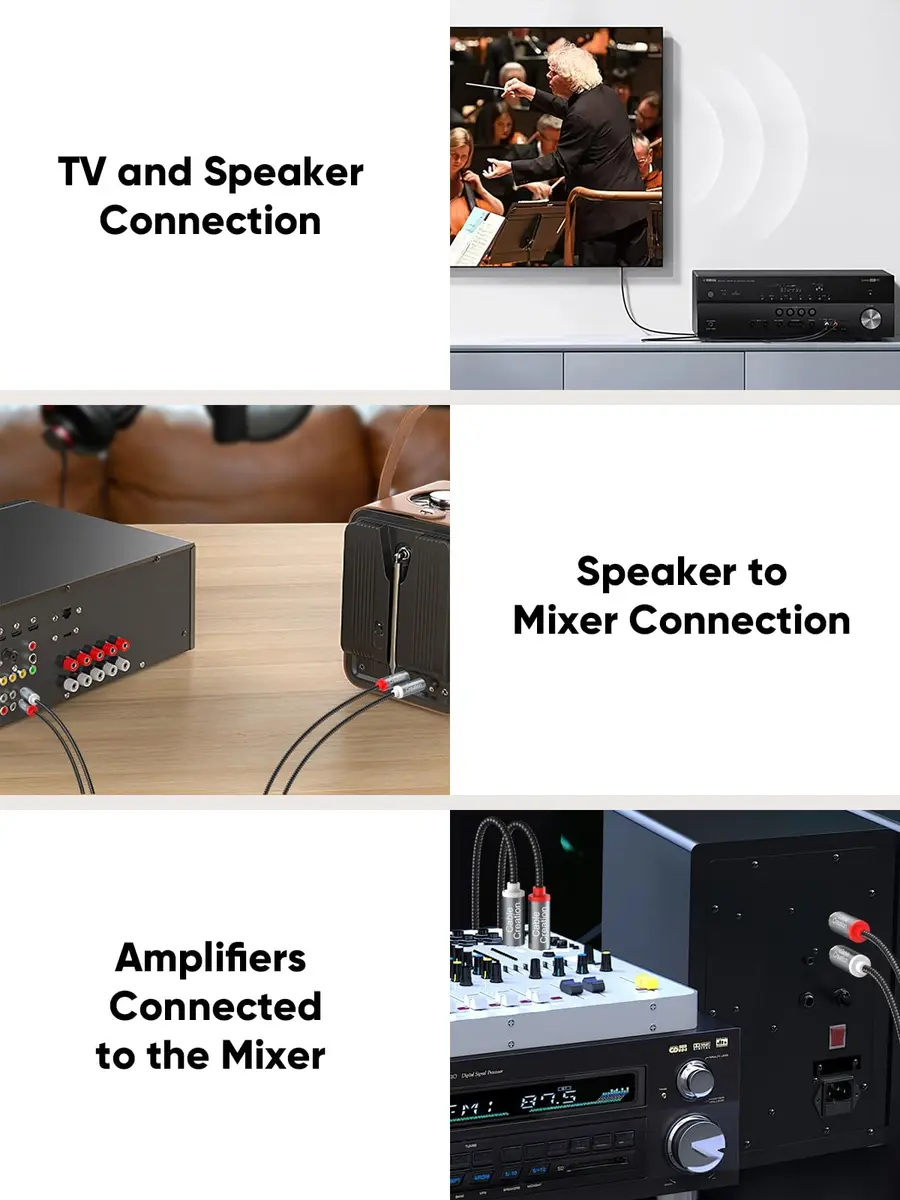 CableCreation Dual 1/4 inch TS to Dual RCA Stereo Audio Interconnect Cable 3FT | Broad Compatibility, Pure Sound, 24-Month Warranty - view 7