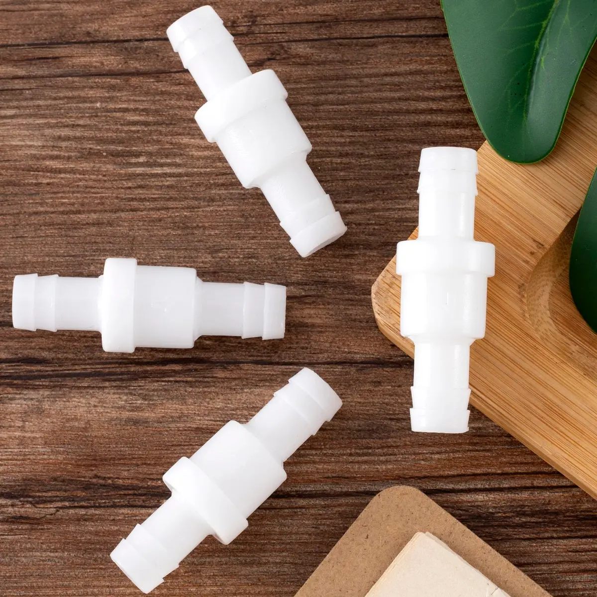 PAGOW 4 Pack 1/2" (12mm) PVDF One-Way Check Valve | Fuel Gas Liquid Air, Hydraulic Pneumatic Systems - view 7