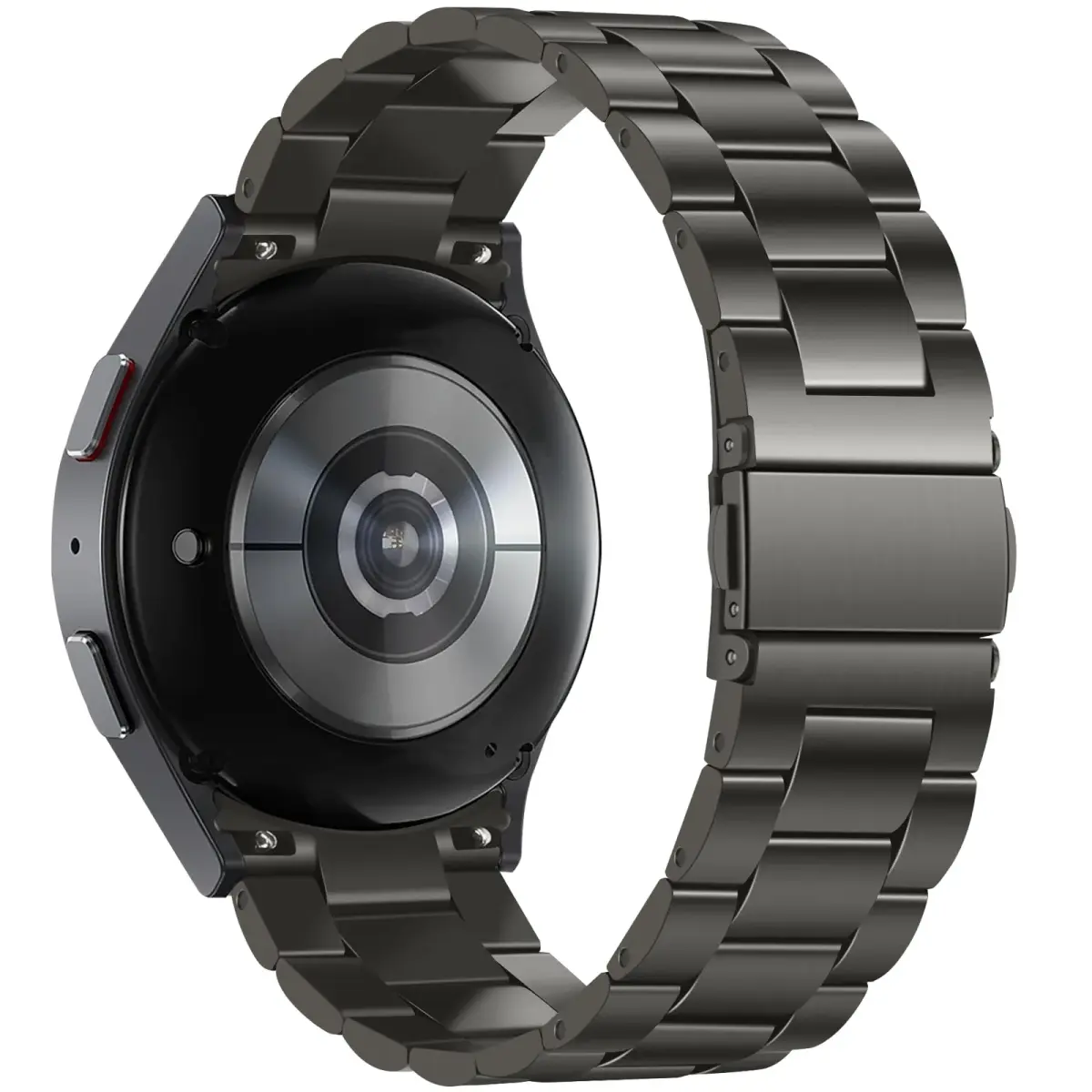 Anlinser No Gap Metal Band Compatible with Samsung Galaxy Watch 7/6/5/4/FE 40mm 44mm Graphite | Stainless Steel Strap - view 2