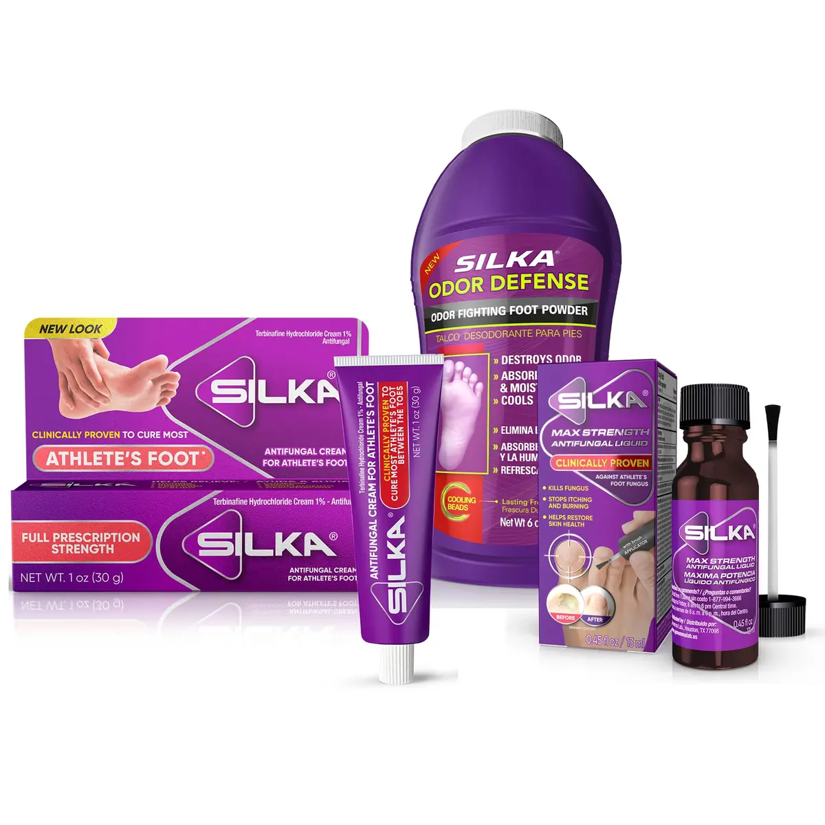 Silka Emergency Foot Care Kit, 3 Count | Fast Relief for Athlete's Foot & Ringworm - main product image