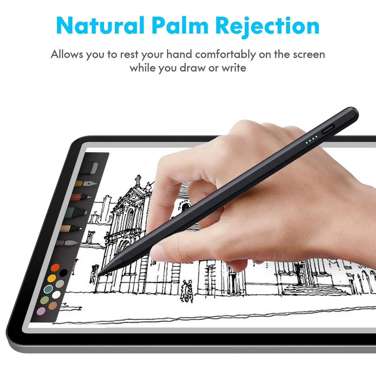 Cisteen Stylus Pen for iPad 2018-2026 | Precise, Fast Charge & Tilt Sensor - view 5