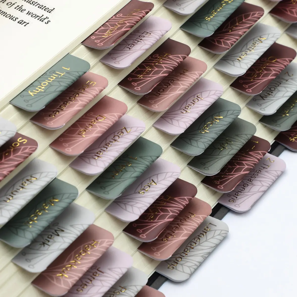 Mr. Pen Gold Bible Tabs, 75 Tabs, Autumnal Earth, Laminated, for Study Bible Indexing - view 7