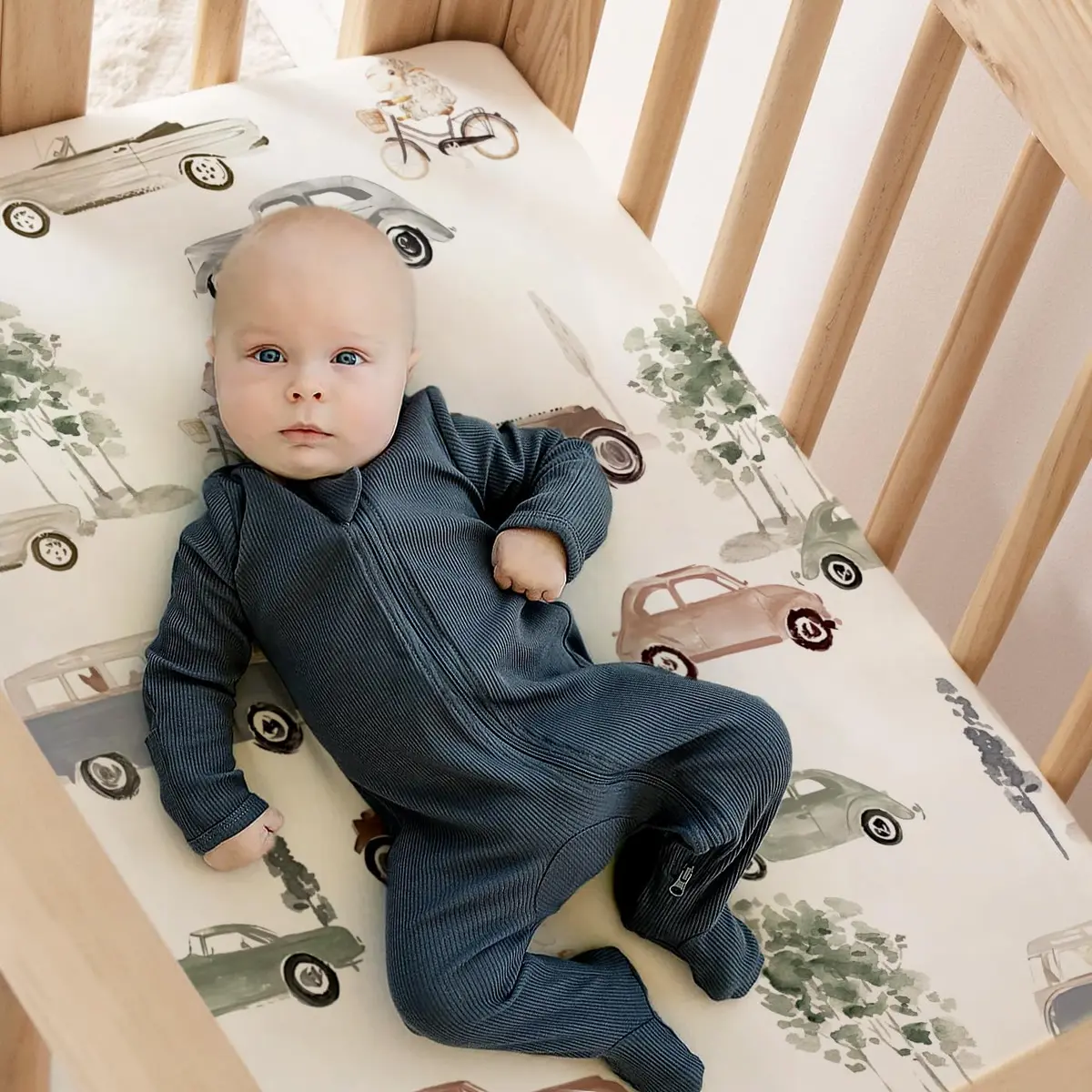 GRSSDER Fitted Bassinet Sheet Set 2 Pack | Ultra Soft Jersey Knit, Universal Fit, Snug & Breathable (70-120 chars) - view 7