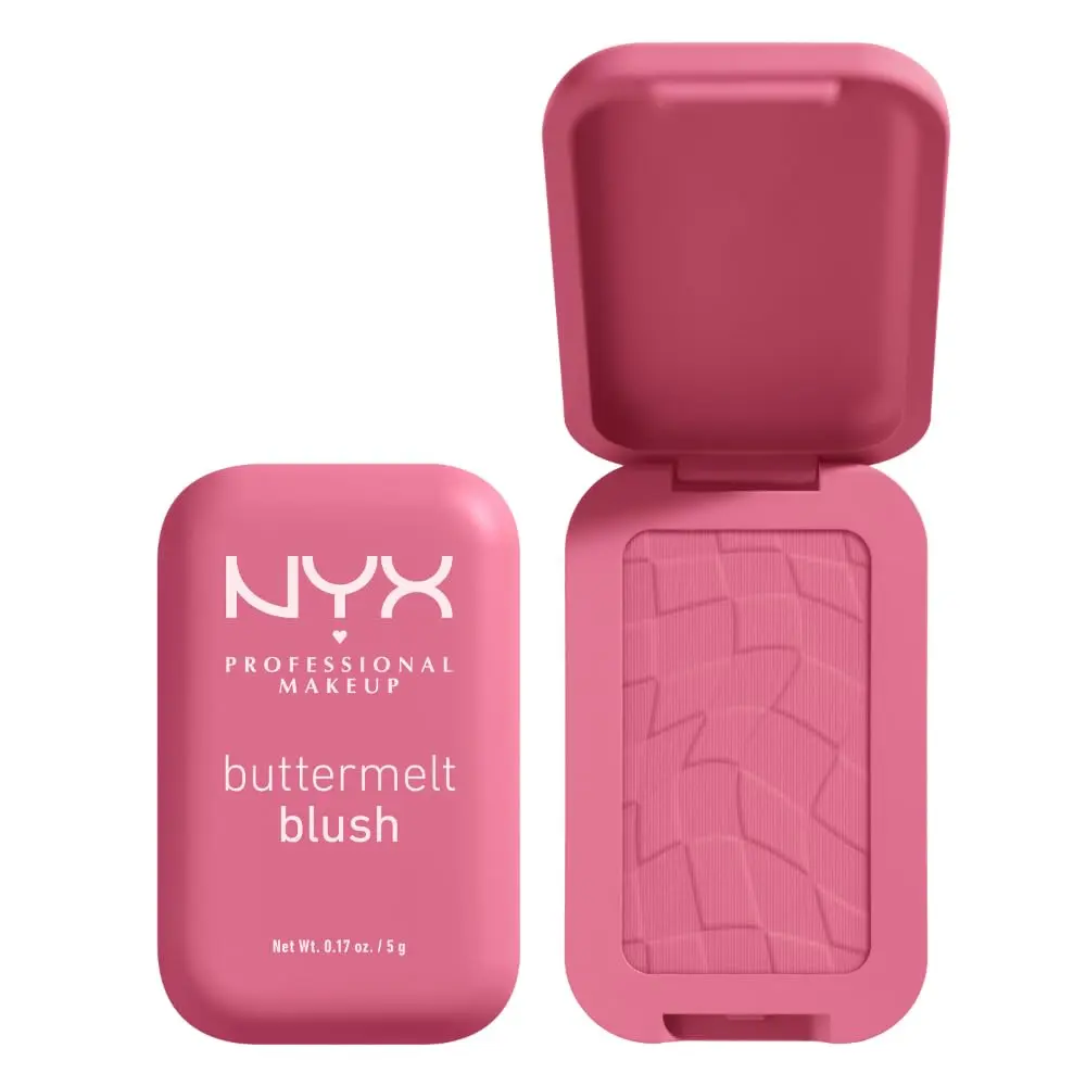 NYX PROFESSIONAL MAKEUP Buttermelt Powder Blush 0.17 oz (5g) | Vegan Formula with Mango, Almond & Shea Butters - main product image