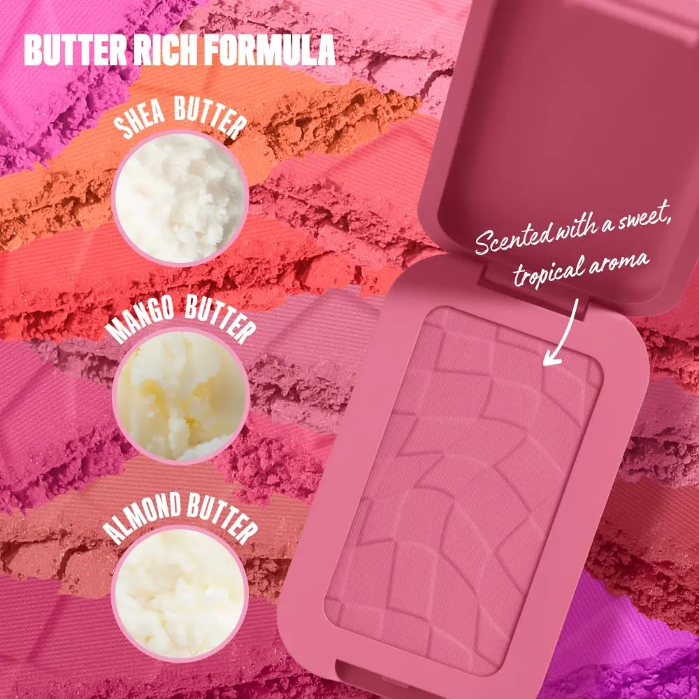 NYX PROFESSIONAL MAKEUP Buttermelt Powder Blush 0.17 oz (5g) | Vegan Formula with Mango, Almond & Shea Butters - view 2