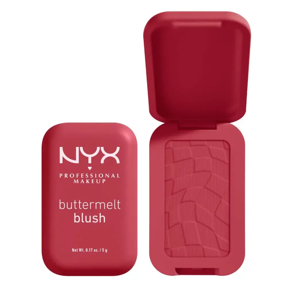 NYX PROFESSIONAL MAKEUP Buttermelt Powder Blush, Back and Butta Shade, 5g (0.17 Oz) | Vegan Formula with Mango Butter - main product image