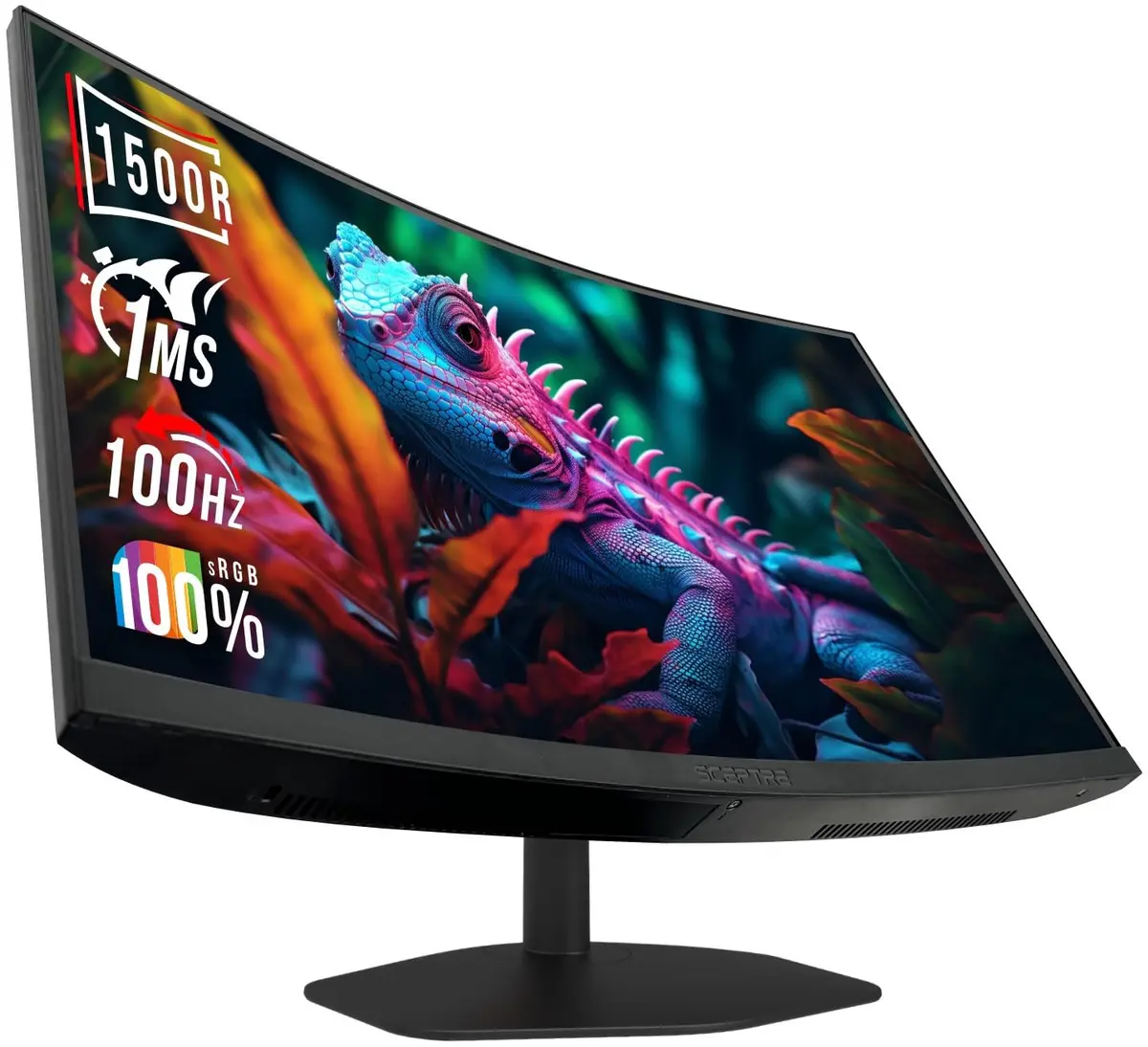 Sceptre Curved 24-inch Gaming Monitor 1ms 100Hz 1500R DisplayPort HDMI X2 Eye Care 100% sRGB Build-in Speakers, Machine Black 2025 - main product image
