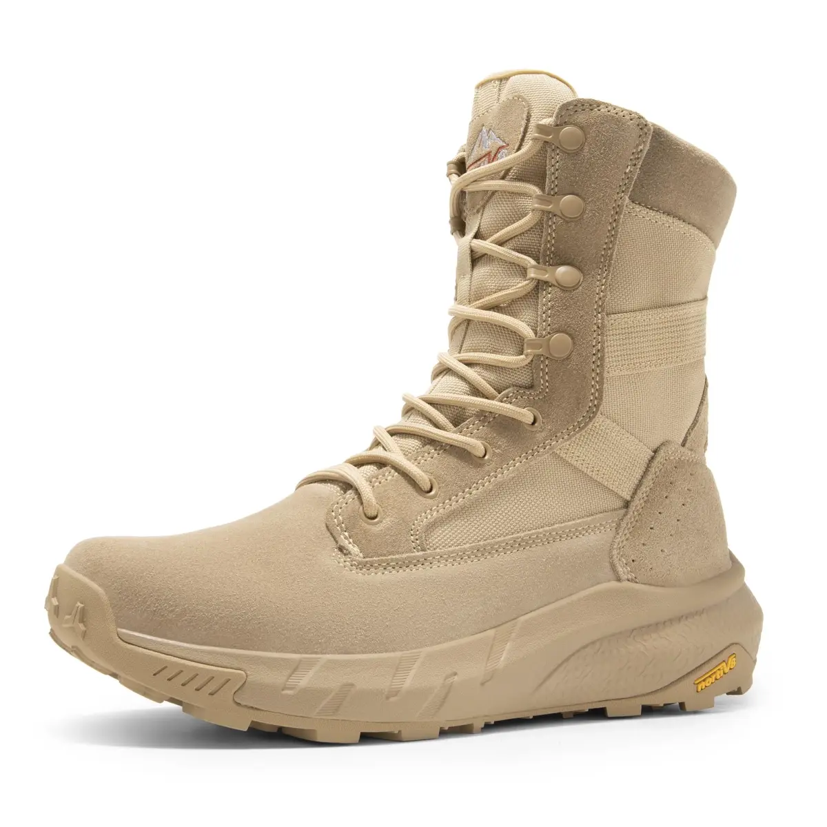 NORTIV 8 Men's Tactical Military Work Boots Sand 8.57" Shaft | Lightweight & Cushioned for All-Day Comfort - main product image
