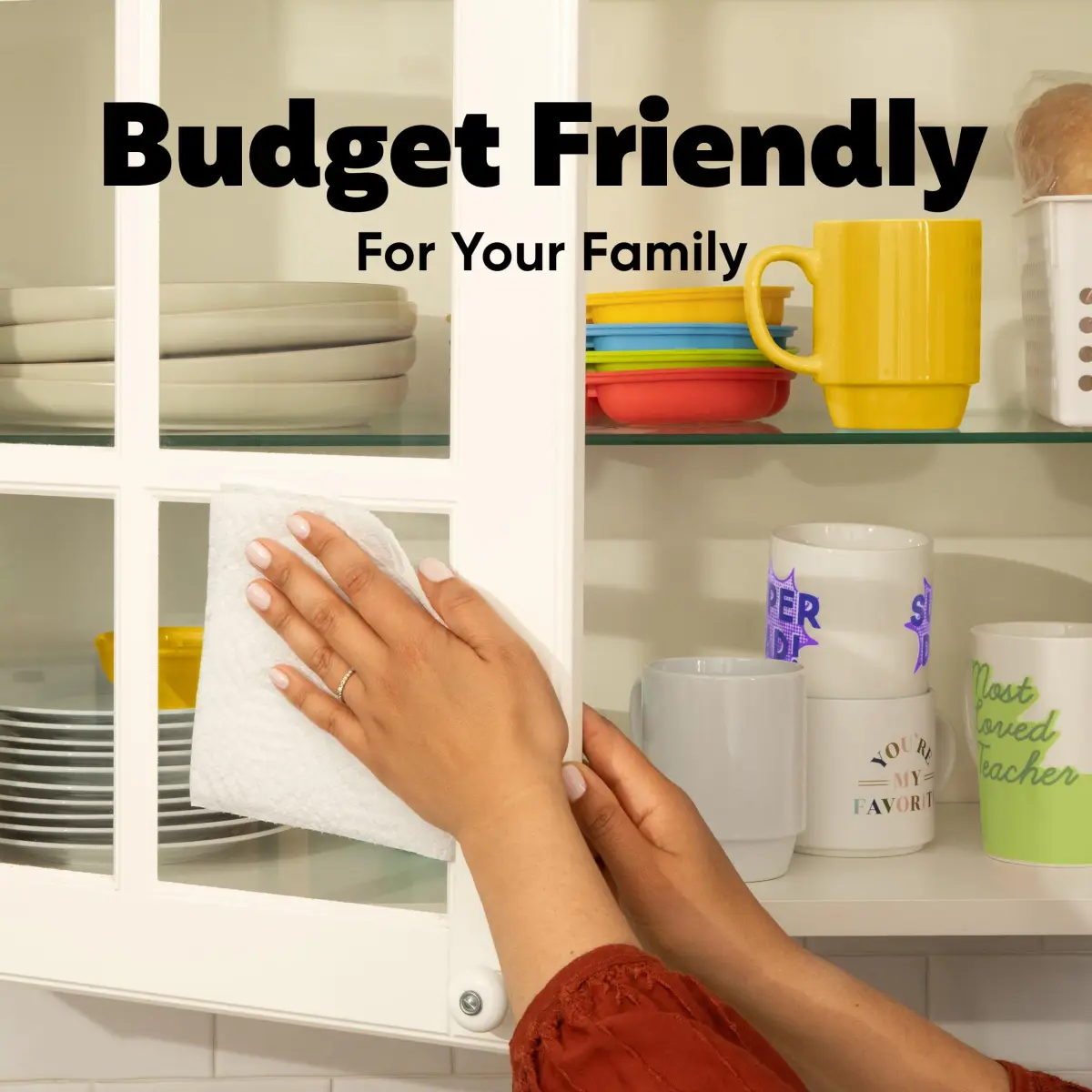 Bounty Essentials Select-A-Size Paper Towels, 6 Double Rolls | Strong & Soft for Everyday Messes - view 5