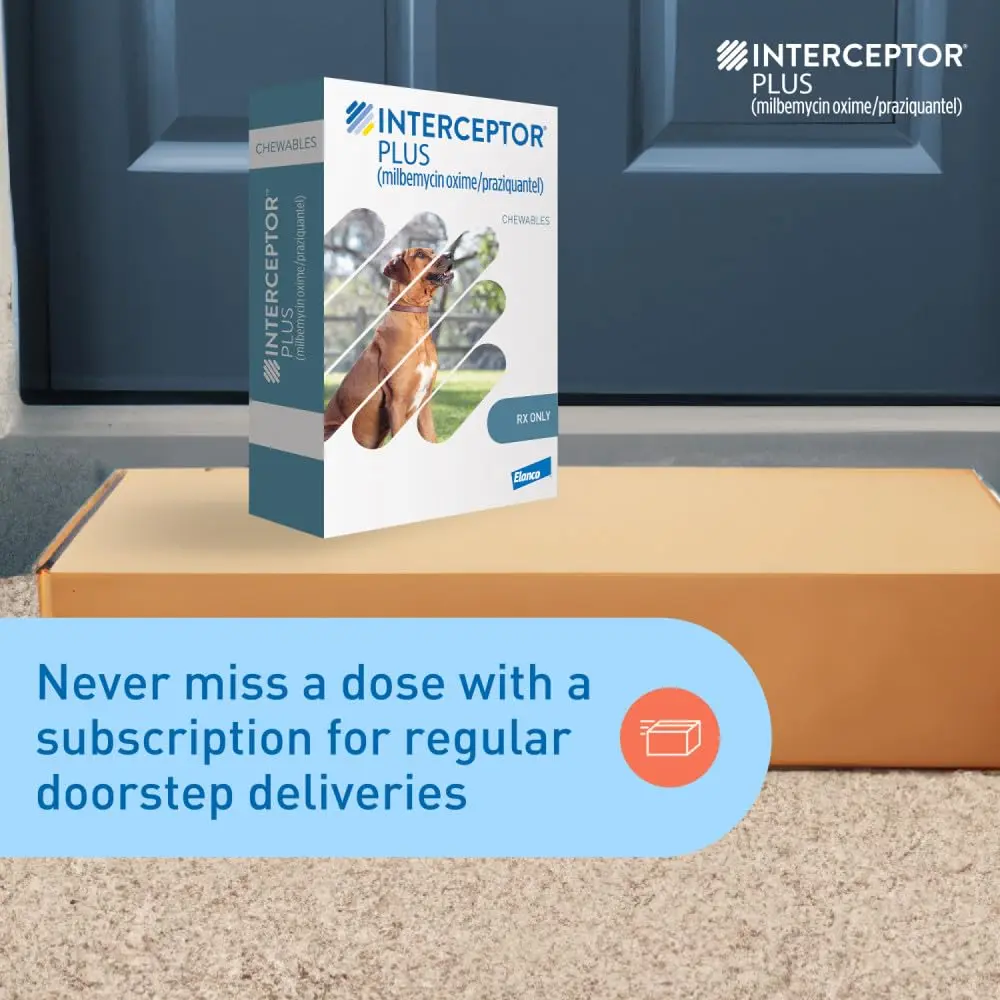 Interceptor Plus for Dogs 50.1-100 lbs. | Monthly Heartworm & Worm Protection - view 7