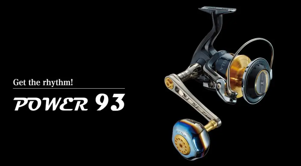 リブレ(LIVRE) Power 93 Shimano Right 8000-14000 Size Gun Meta Plate + Blue G | Large Spinning Reel Handle - view 2