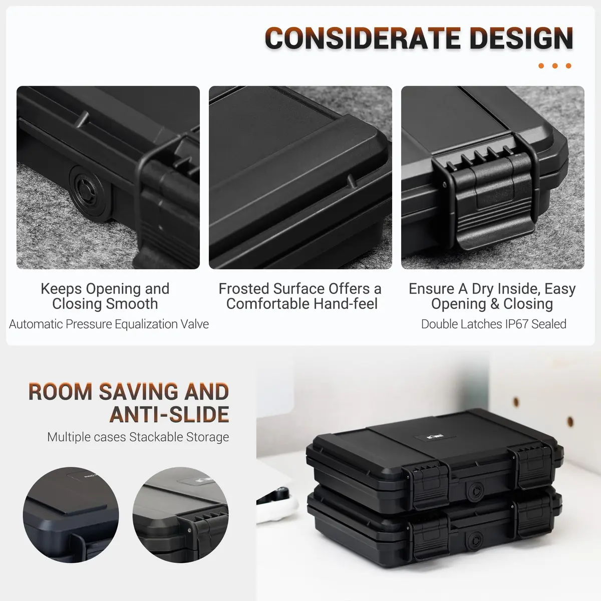Kiorafoto M.2 NVMe SSD Card Case for 24 Drives | Water-Resistant, Shockproof Organizer - view 4
