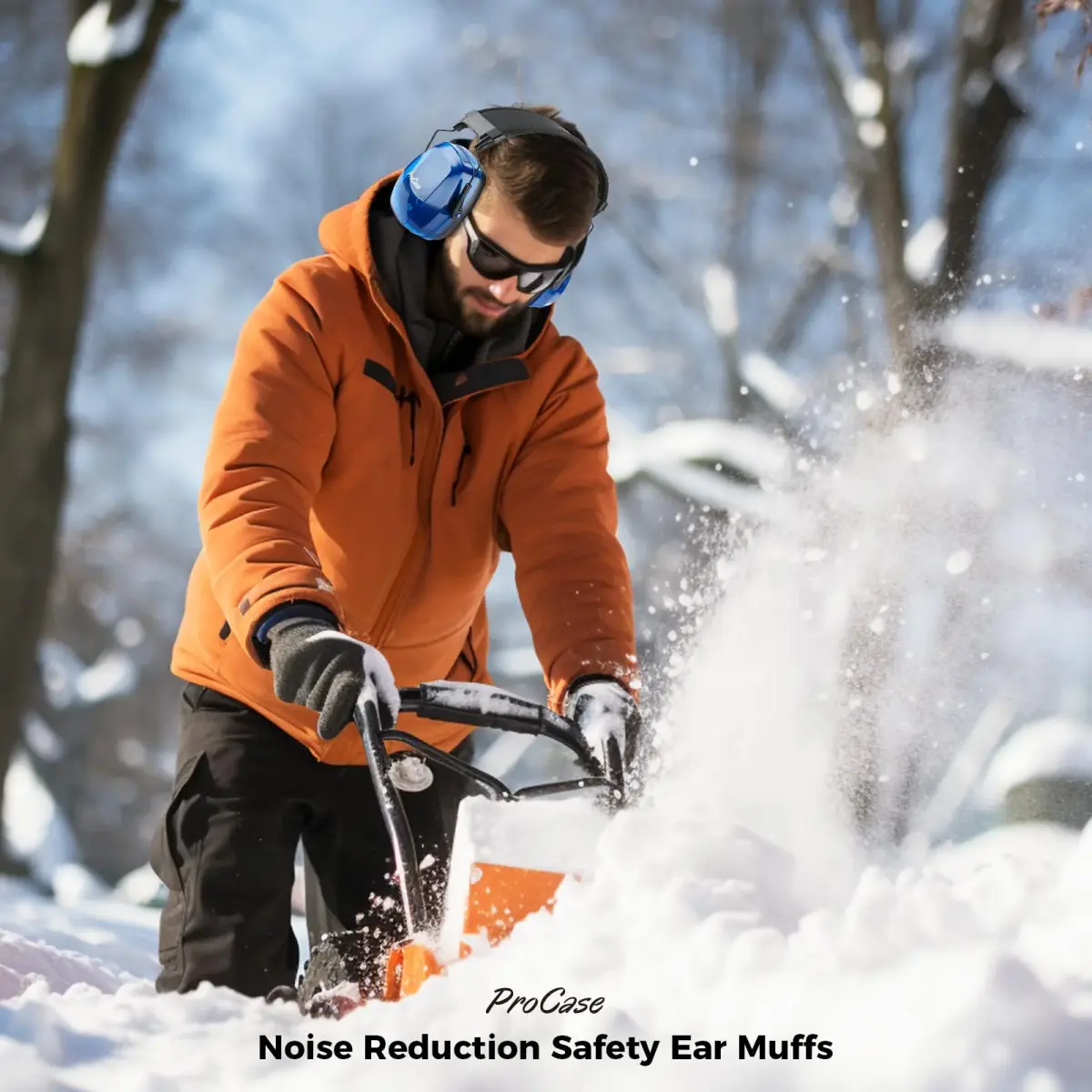 ProCase SNR33dB Noise Reduction Ear Muffs, Adult Hearing Protection | Crystalnavy, Adjustable Padded Headband, ANSI S3.19 Certified - view 7