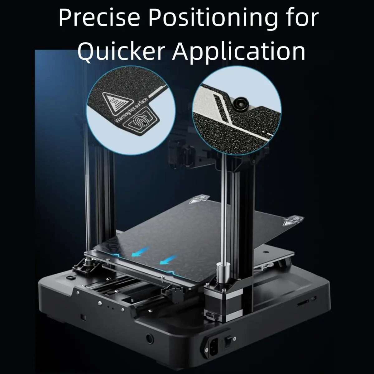 Comgrow Official Creality K1 Max Glossy PEO and Matte PEI Double Side Build Plate 315x310mm | For Creality K1 Max 3D Printer - view 3