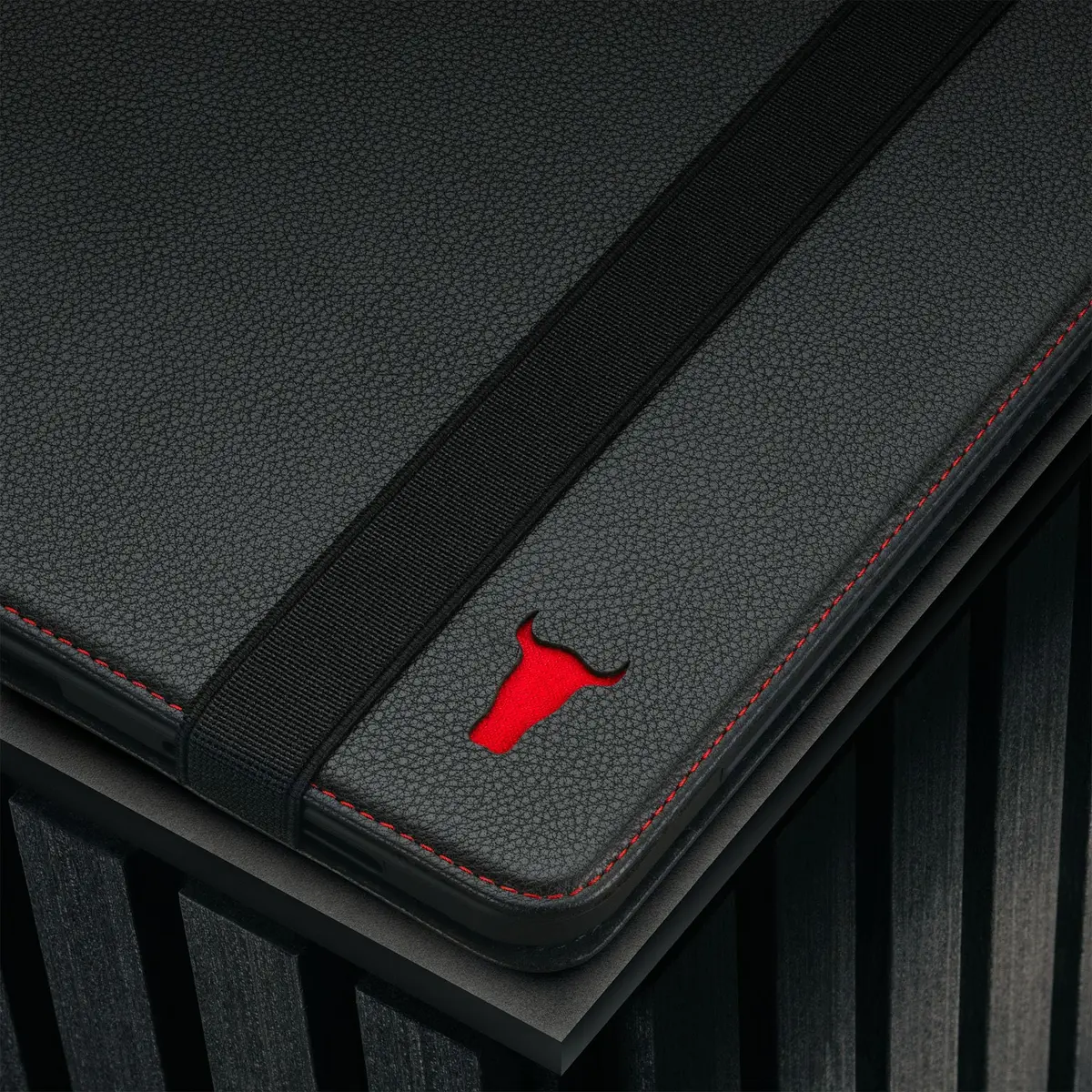 TORRO iPad Pro 13” Case Black with Red Detail | Premium Leather with Stand & Apple Pencil Connectivity - view 6