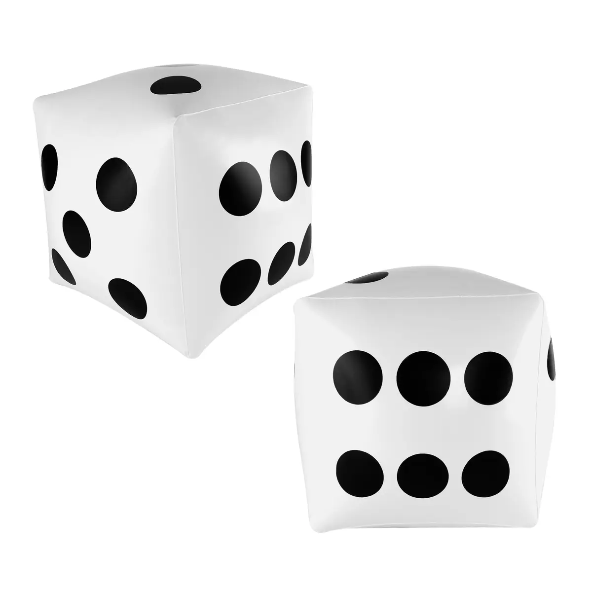 Super Z Outlet Giant Inflatable Dice Toys 33cm (13 inch) Pack of 2 | Fun Pool & Beach Game Accessory - main product image