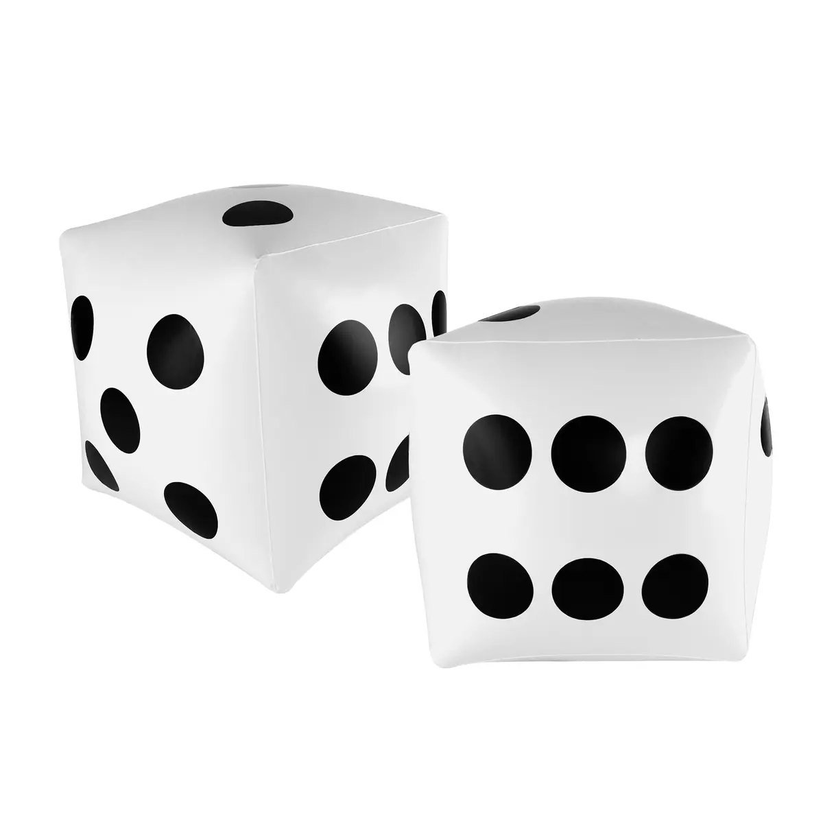 Super Z Outlet Giant Inflatable Dice Toys 33cm (13 inch) Pack of 2 | Fun Pool & Beach Game Accessory - view 2