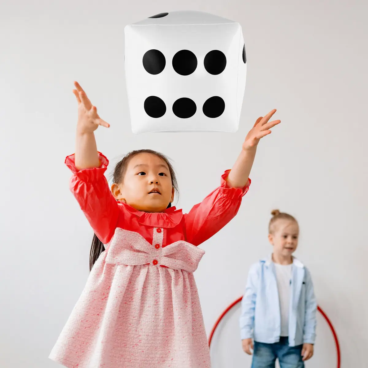 Super Z Outlet Giant Inflatable Dice Toys 33cm (13 inch) Pack of 2 | Fun Pool & Beach Game Accessory - view 4